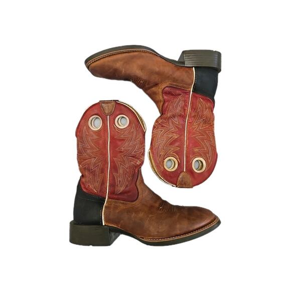 Ariat Heritage Roughstock Mens Size 9.5D Western Cowboy Boots Red Leather Brown main image 7